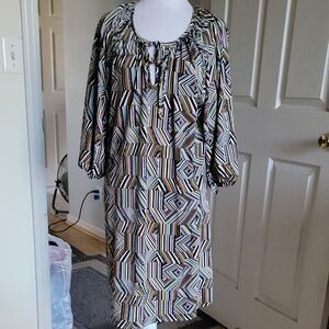 Veronica M Geometric Patterned Dress